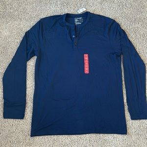NWT Navy Express Long Sleeve Henley